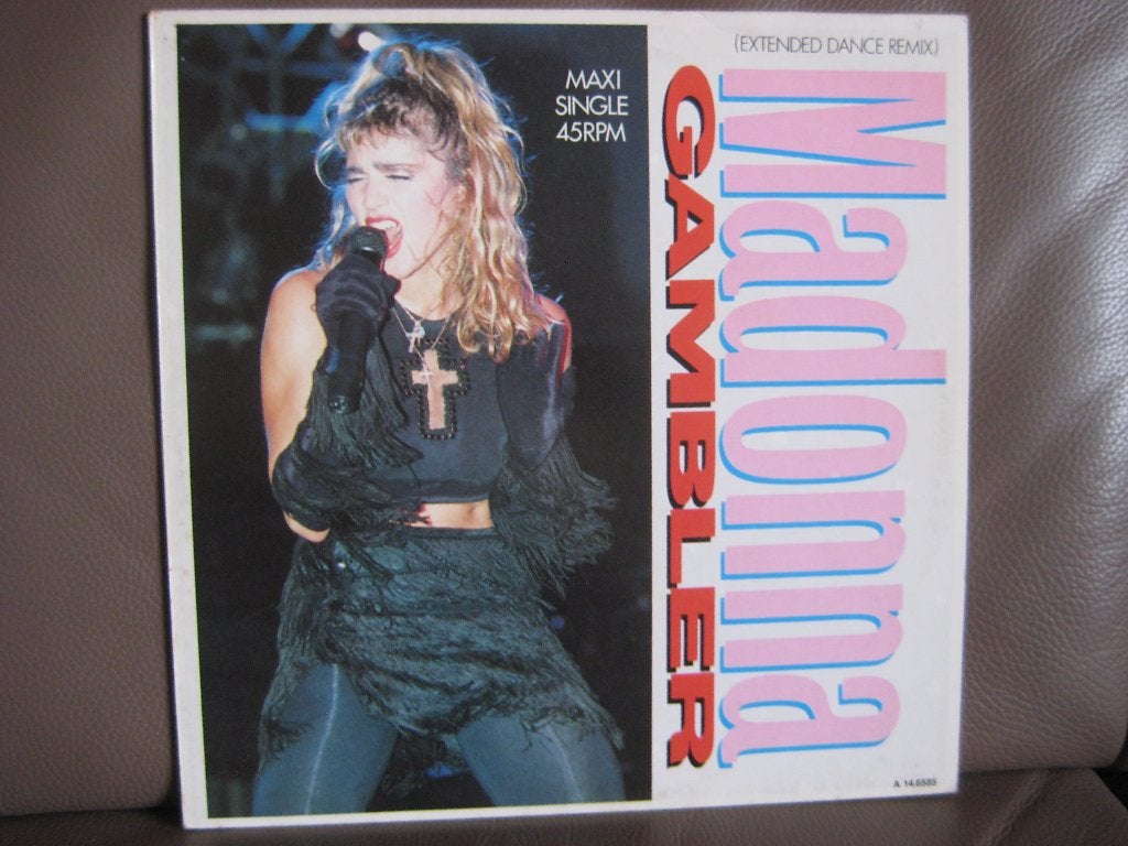 Madonna – Gambler (Extended Dance Remix), Cd's en Dvd's, Vinyl | Pop, LP, Pop, Ophalen of Verzenden, Zo goed als nieuw