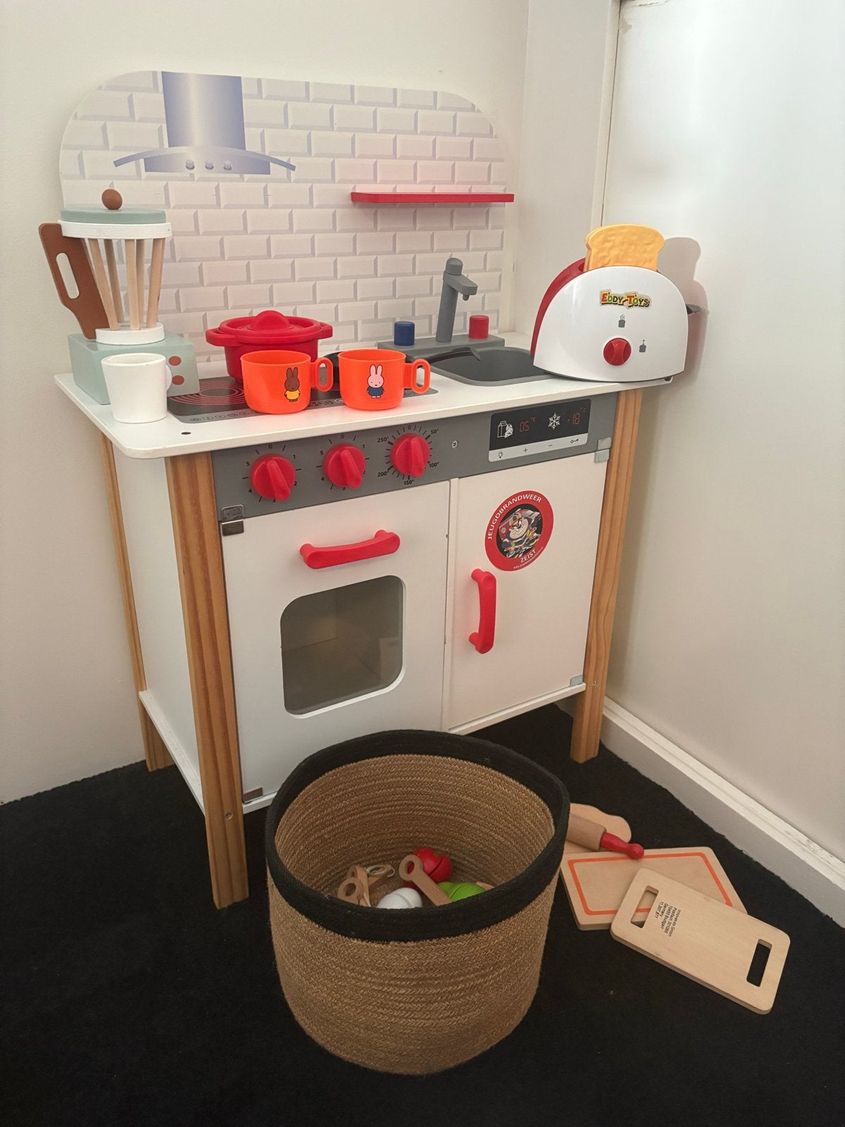 Houten Speelkeuken met Accessoires - Gratis Af te Halen, Ophalen, Gebruikt, Hout, Speelkeuken