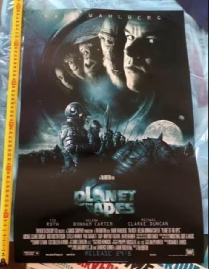 Planet of the apes filmposter, Ophalen of Verzenden, Zo goed als nieuw, A1 t/m A3, Film en Tv