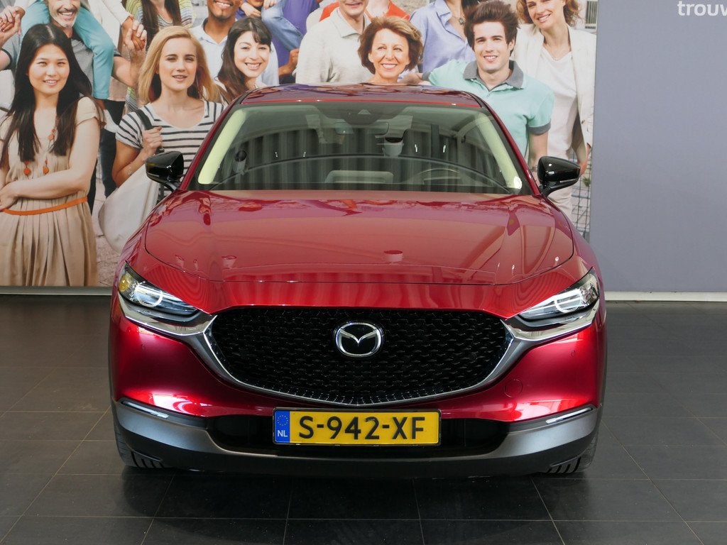 Mazda CX-30 2.0 e-SkyActiv-X M Hybrid Homura - Occasion Leas, Auto's, Mazda, Stof, Gebruikt, Origineel Nederlands, Handgeschakeld