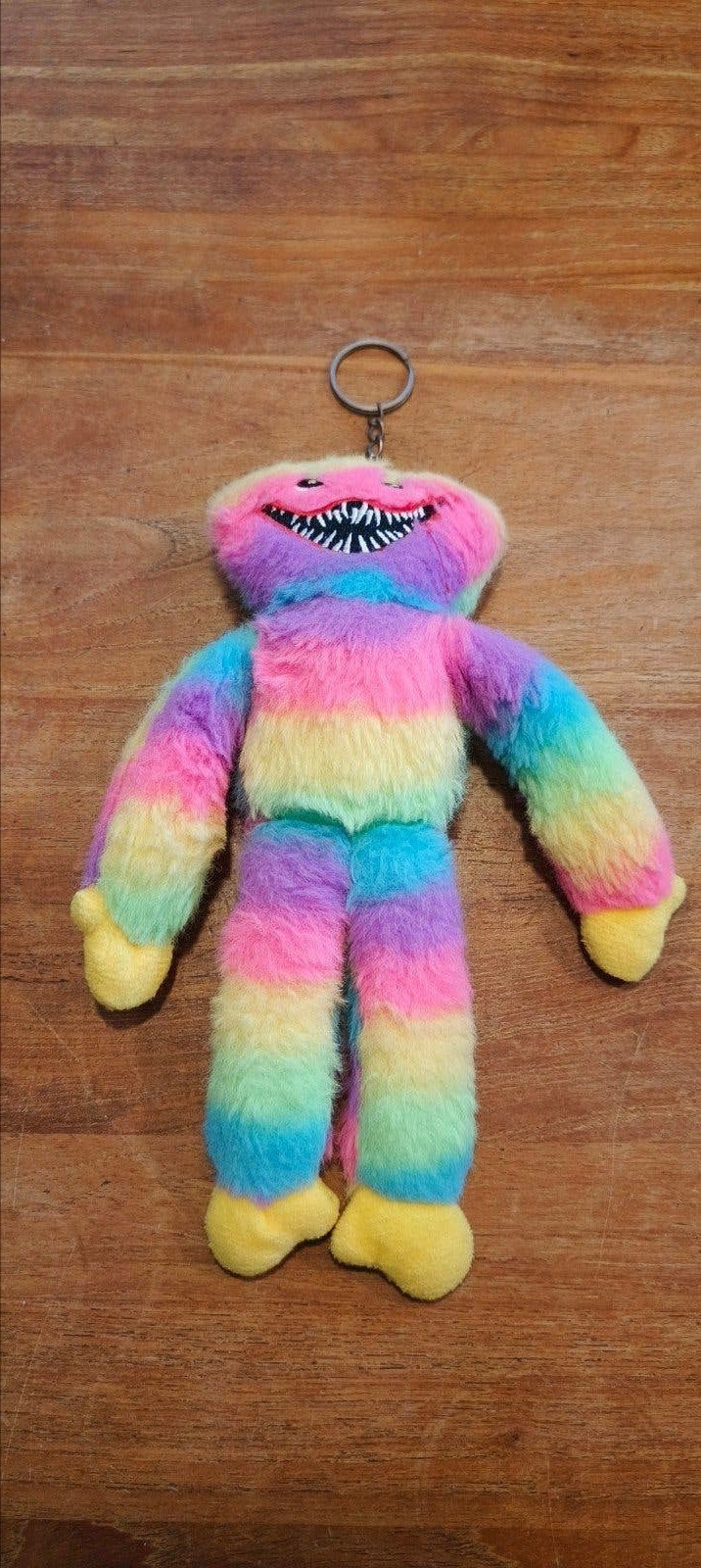 Huggy Wuggy Regenboog Knuffel Sleutelhanger, Gebruikt, Overige merken, Overige karakters, Overige typen