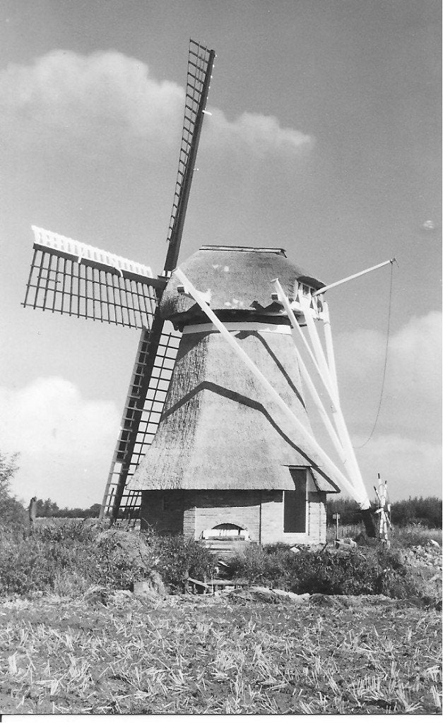 Ansichtkaart Lutjemolen Slochteren (Ao 1786) - Sept 1973, Ophalen of Verzenden, 1960 tot 1980, Ongelopen, Groningen