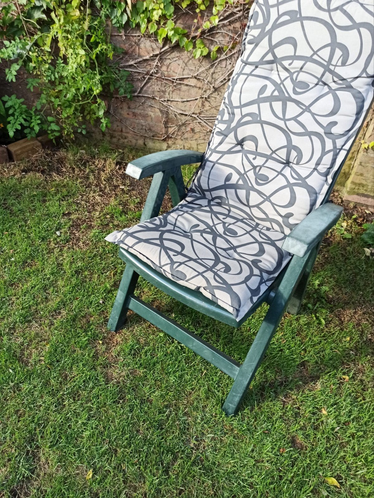 GRATIS 2 verstelbare tuinstoelen met kussens - Gebruikt, Tuin en Terras, Tuinstoelen, Ophalen, Gebruikt, Kunststof, Verstelbaar