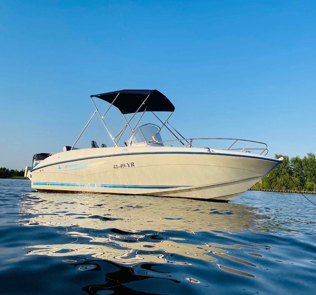 Mooie Quicksilver Commander 600 met 150 pk, Watersport en Boten, Ophalen, 120 tot 200 pk, 2 m, 150 pk