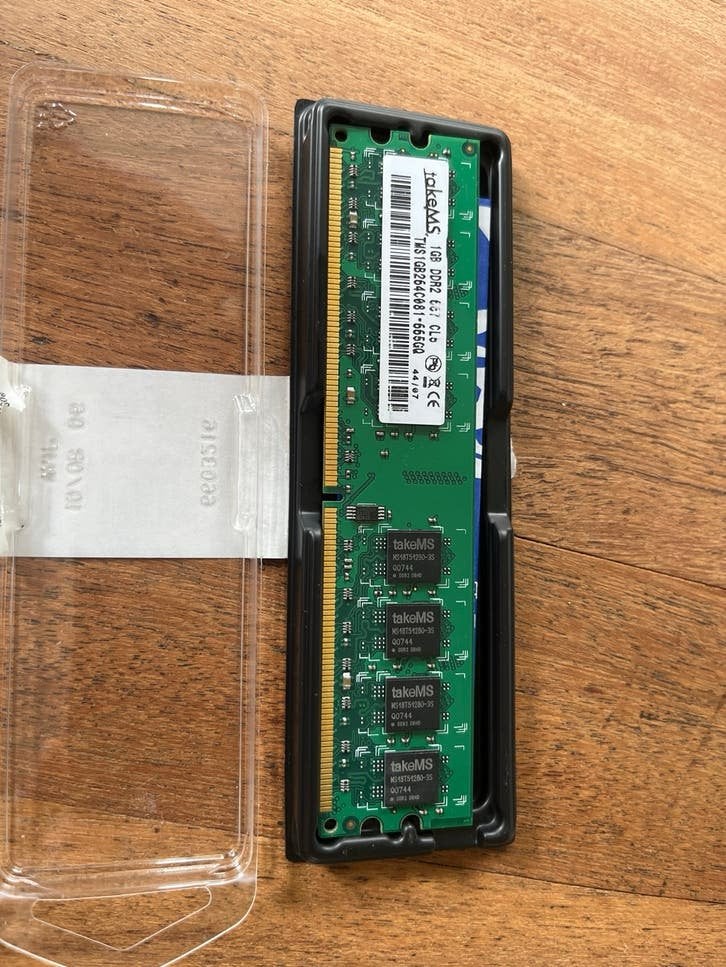 takeMS 1GB DDR2 RAM Geheugenmodule voor Desktop, 1 GB of minder, Ophalen of Verzenden, Zo goed als nieuw, DDR2