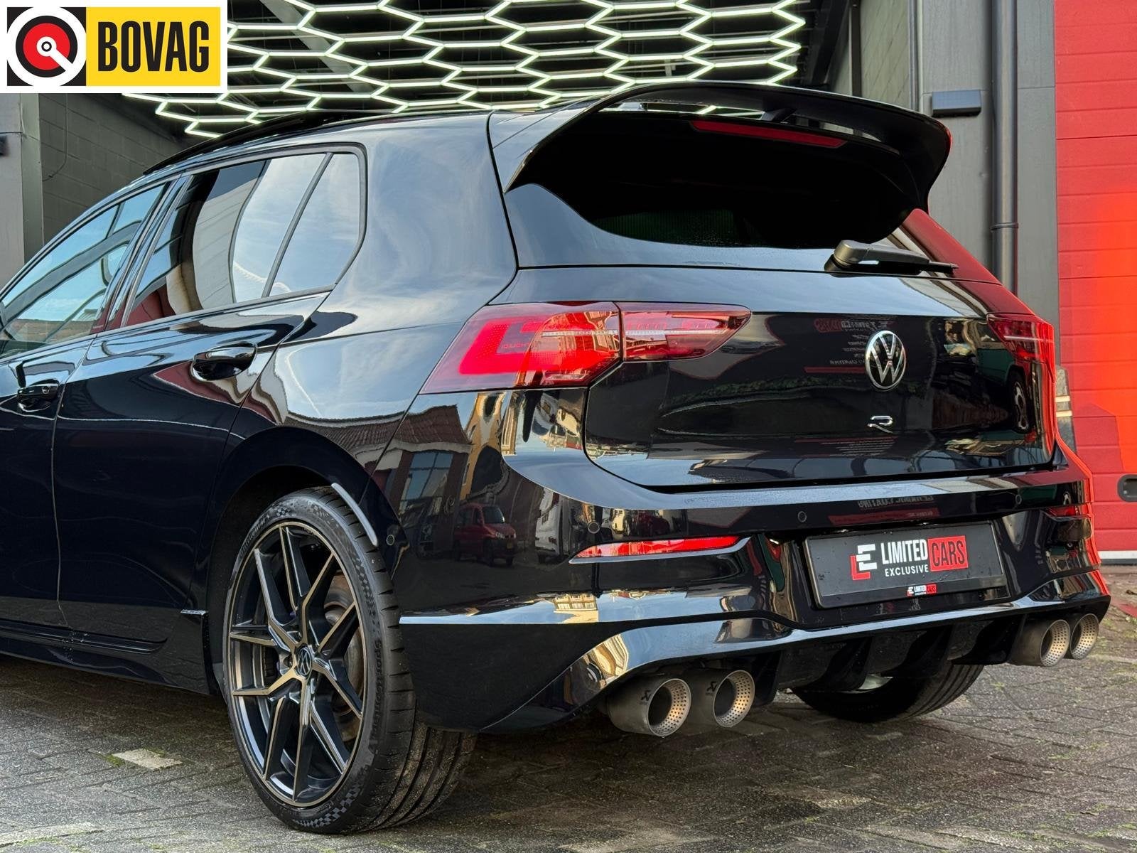 Volkswagen Golf 8R 2.0 TSI R 4Motion PANO, HUP | H&K | NRING, Auto's, Automaat, Gebruikt, Zwart, 4 cilinders