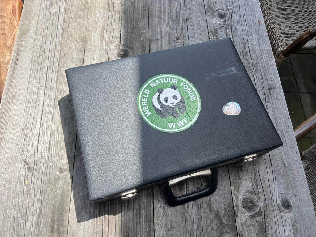 Vintage zwarte opbergkoffer / attachekoffer / briefcase, Ophalen of Verzenden