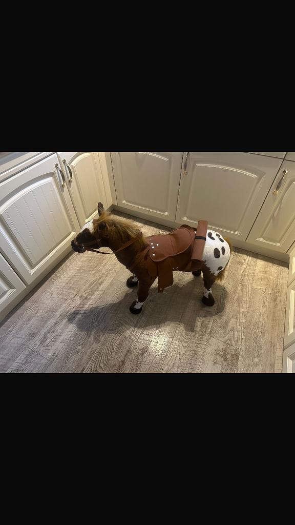 Kinder speel paard, Ophalen of Verzenden, Zo goed als nieuw, Kunststof