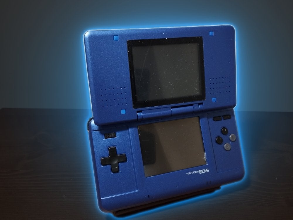 Nintendo DS Phat gereviseerd met nieuwe case, Ophalen of Verzenden, Refurbished, Blauw, DS Original of Phat