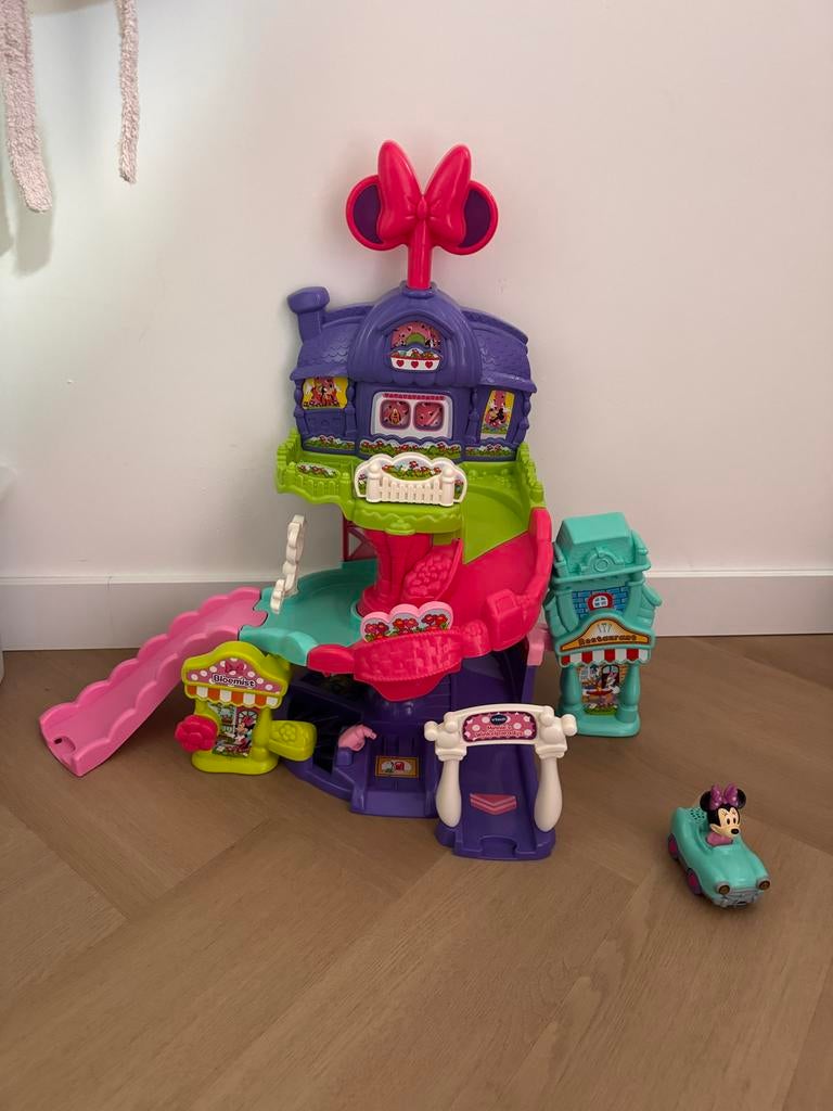 VTech Toet Toet Auto Minnie Mouse Winkelparadijs, Ophalen, Zo goed als nieuw, 0 tot 6 maanden