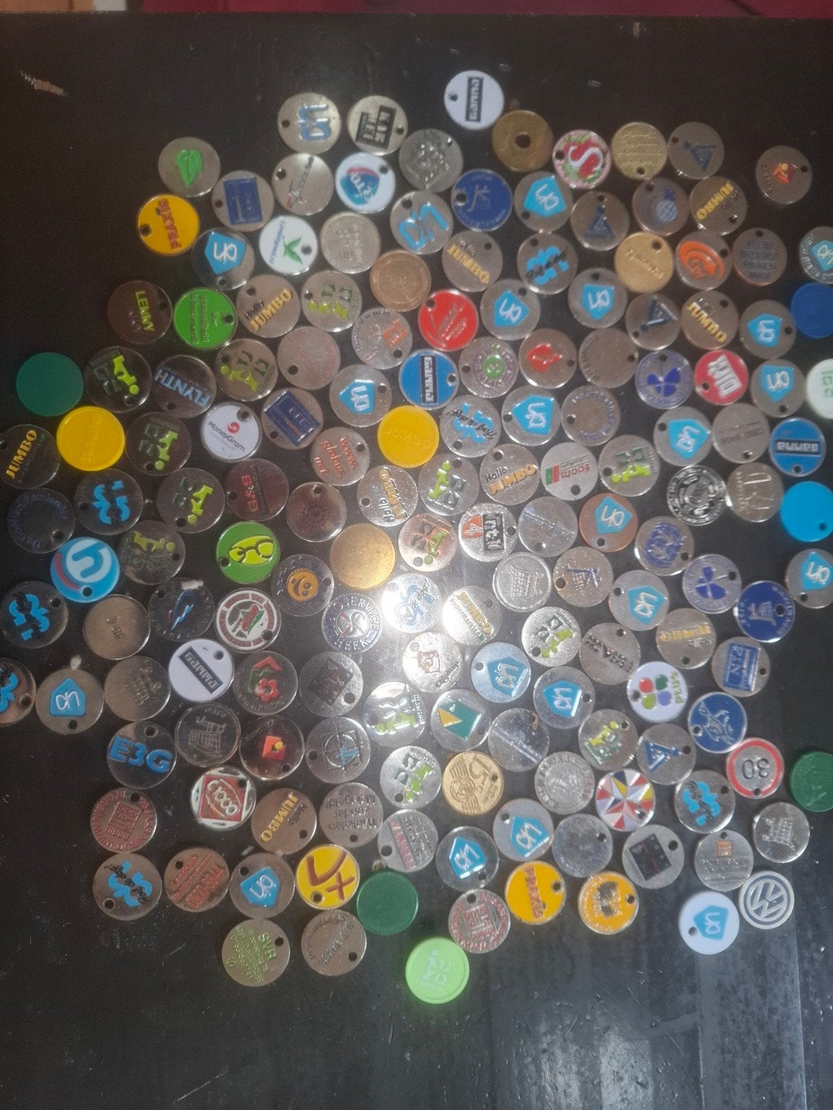 150 winkelwagen muntjes, Ophalen of Verzenden