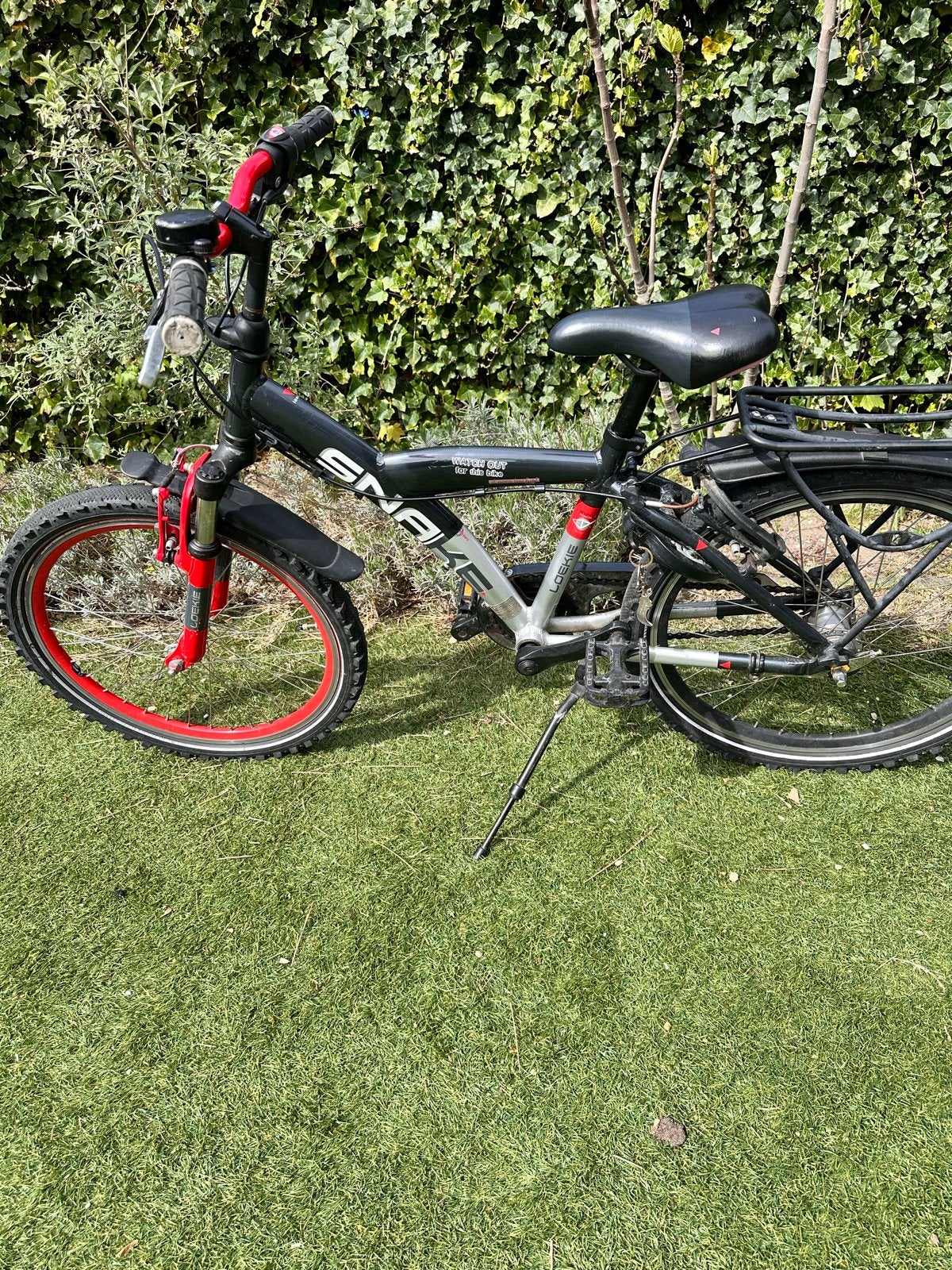 Snake Loeki kinderfiets 22 inch, Ophalen, Gebruikt, Terugtraprem, 20 inch of meer
