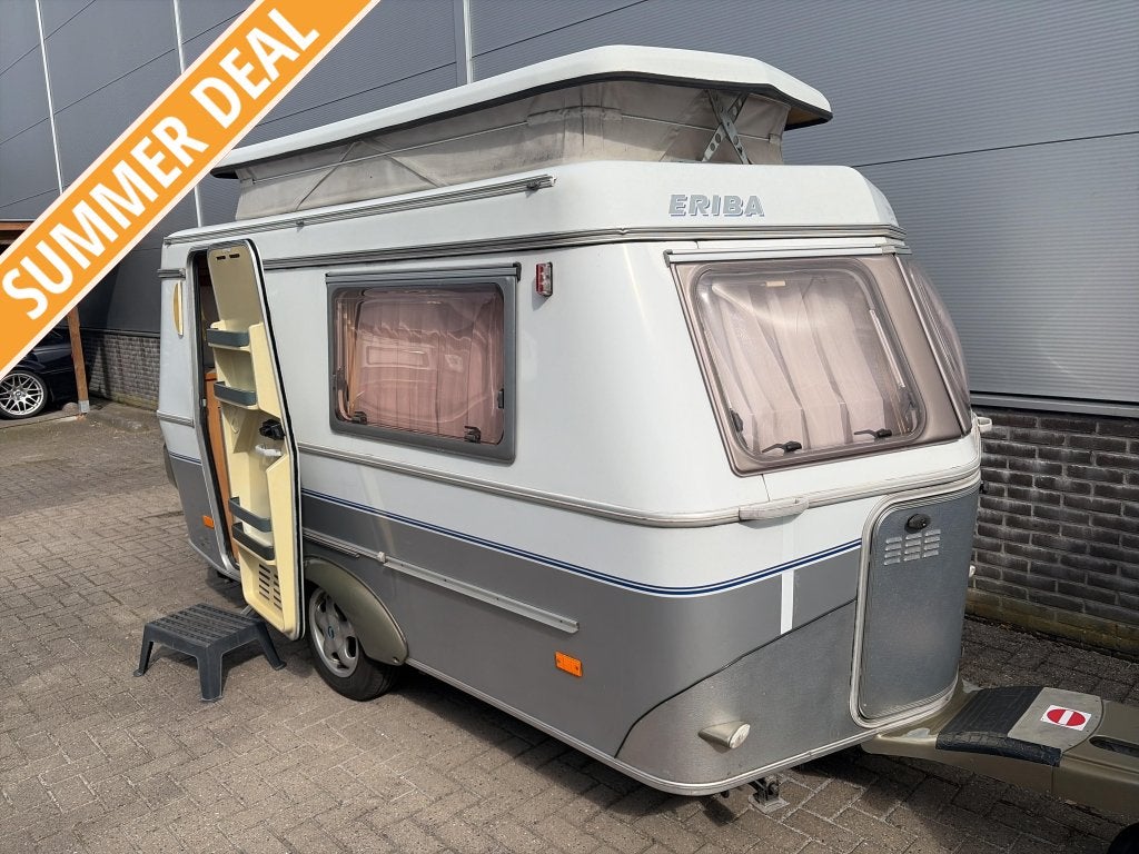 Eriba Puck 225 GT 2003 SCHERPE MEENEEMPRIJS, Caravans en Kamperen, Caravans, Tot en met 2, Bedrijf, 500 - 750 kg, Eriba