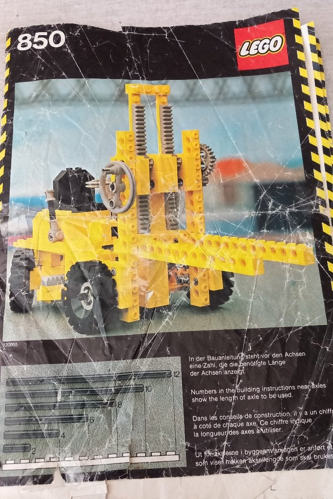 lego 850-1 (a) lego techniek expert-builder vorkheftruck, Gebruikt, Lego, Compleet, Ophalen of Verzenden