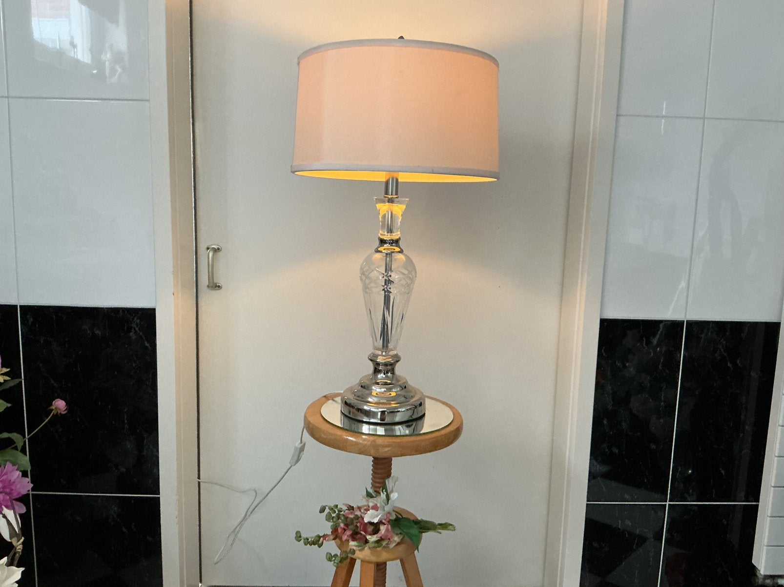 Tafellamp, Huis en Inrichting, Ophalen, Zo goed als nieuw, Glas