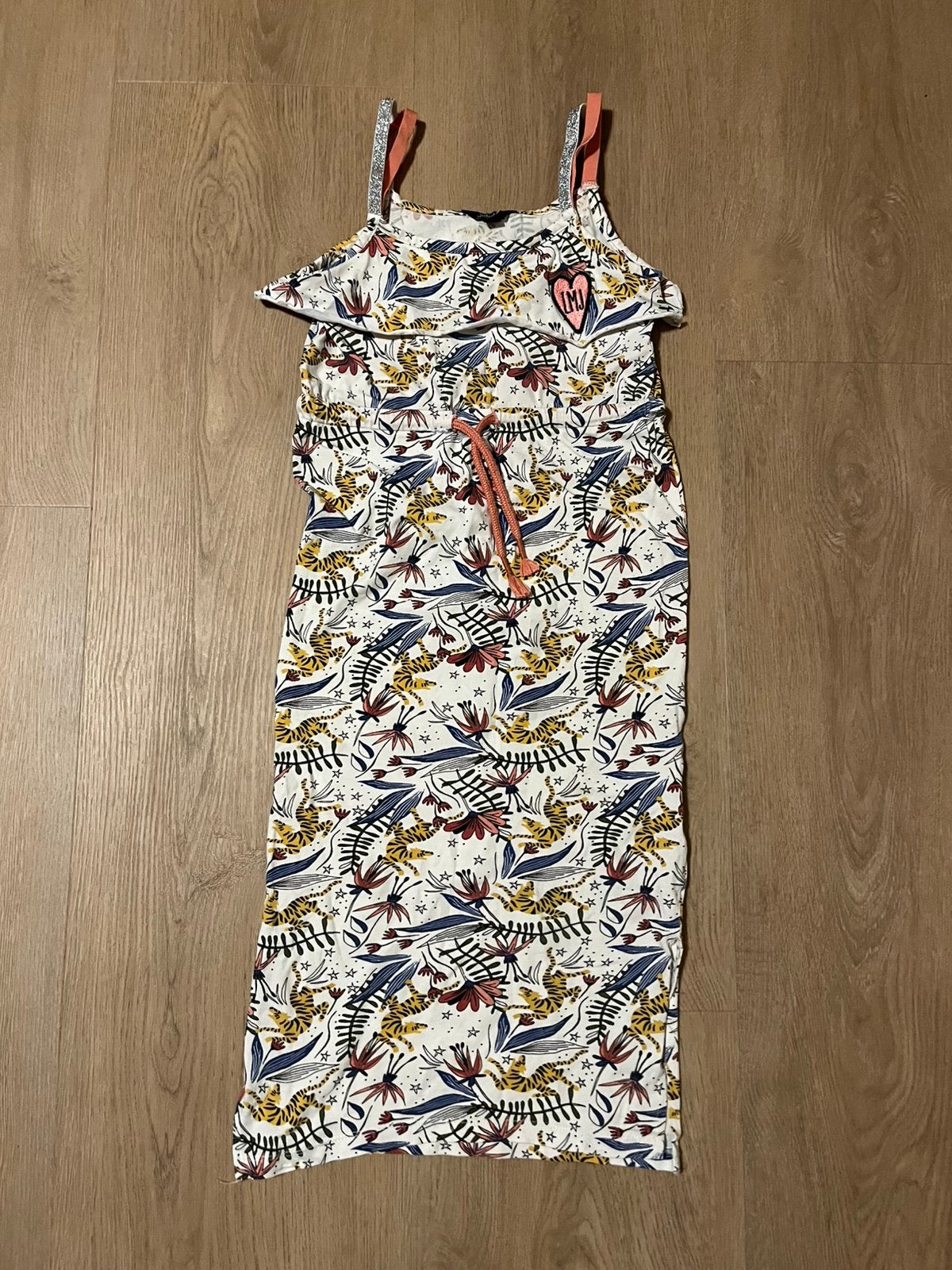 Lange jurk meisje zomer maat 128 little miss juliette, Ophalen of Verzenden, Zo goed als nieuw, Meisje, Jurk of Rok