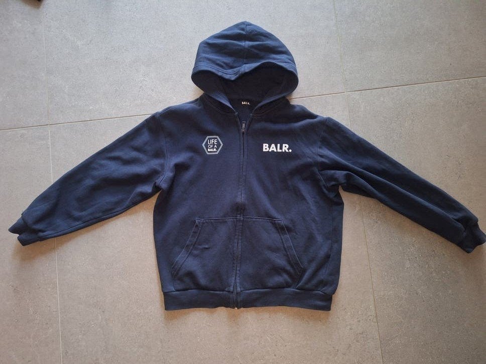 BALR. Zipper- Hoodie met rits - vest - Donkerblauw, Ophalen of Verzenden, Zo goed als nieuw, Blauw
