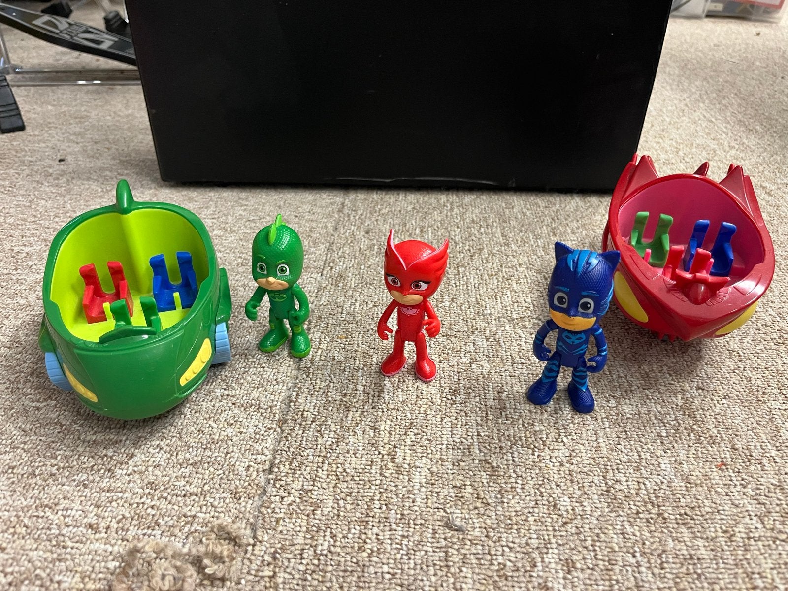 PJ Masks speelset met Catboy, Owlette en Gekko en voertuigen, Kinderen en Baby's, Speelgoed | Actiefiguren, Ophalen of Verzenden