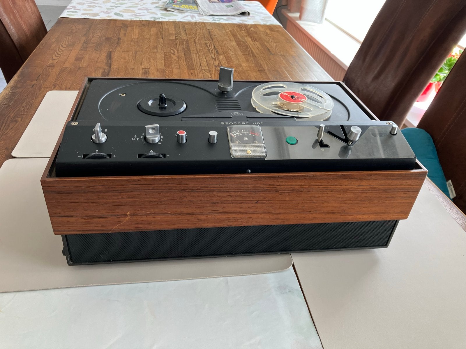 Vintage B&O Beocord 1100 Bandrecorder met stofkap, Ophalen of Verzenden, Bandrecorder, Met stofkap
