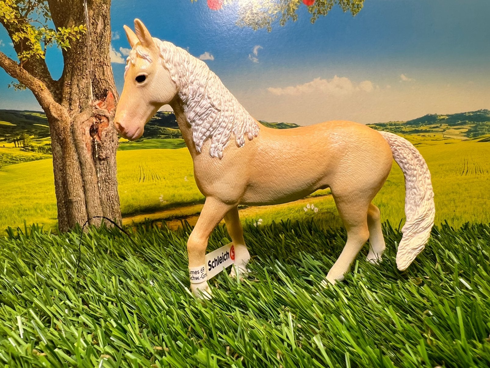 Schleich akhal teke hengst 13911, Ophalen, Zo goed als nieuw, Paard, Beeldje of Figuurtje