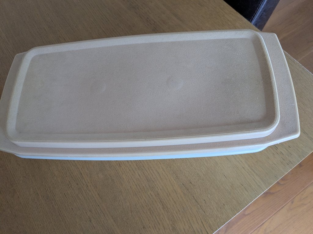 Tupperware cake doos, Gebruikt, Overige typen, Ophalen of Verzenden, Met deksel