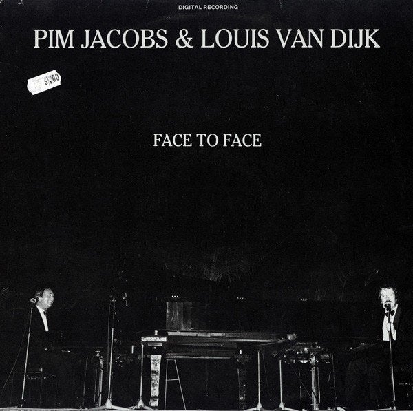 L.P. Jazz (1985) Pim Jacobs & Louis van Dijk - Face to Face, LP, Gebruikt, Ophalen of Verzenden, Inclusief binnenhoes