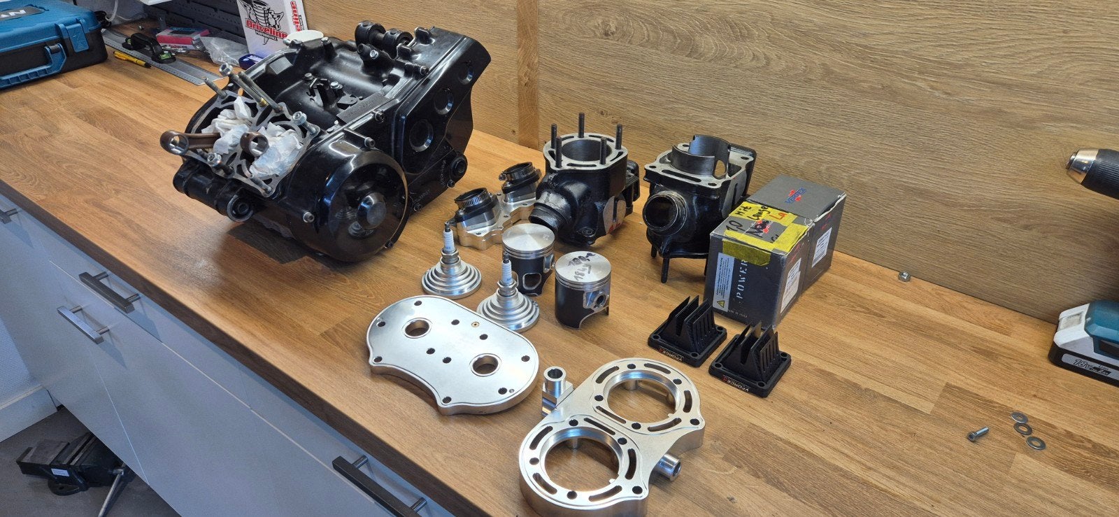 yamaha banshee 350 / rd 350 motorblok hotrod +4 mm, Motoren, Ophalen