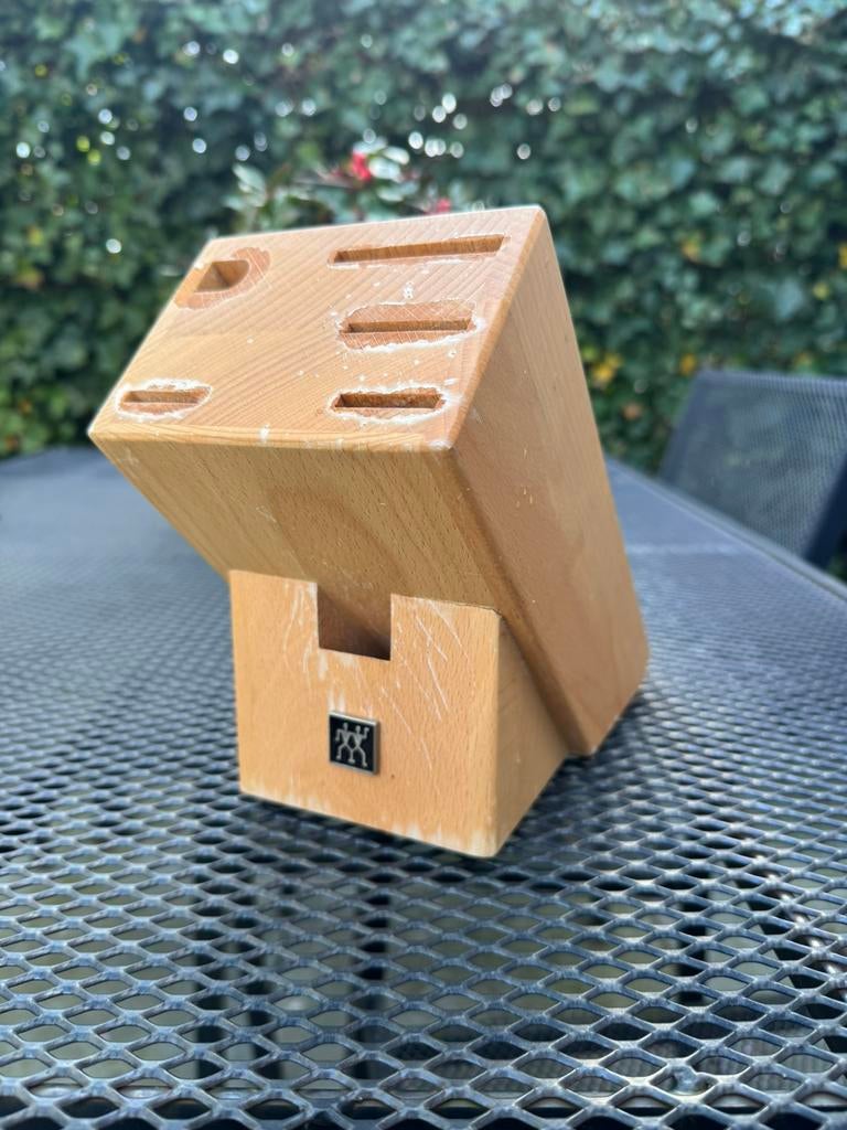 Zwilling messenblok zonder messen, Ophalen, Gebruikt, Hout