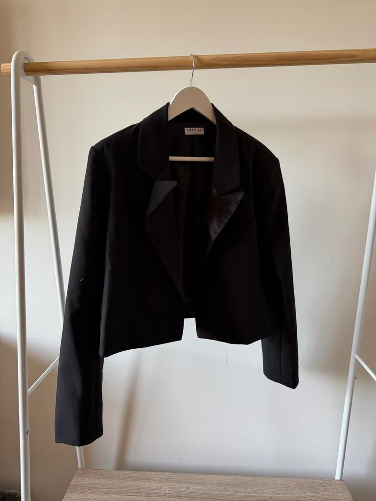 Loavies oversized zwart jasje - Maat M - Nooit gedragen, Maat 38/40 (M), Zwart, Nieuw, Ophalen of Verzenden