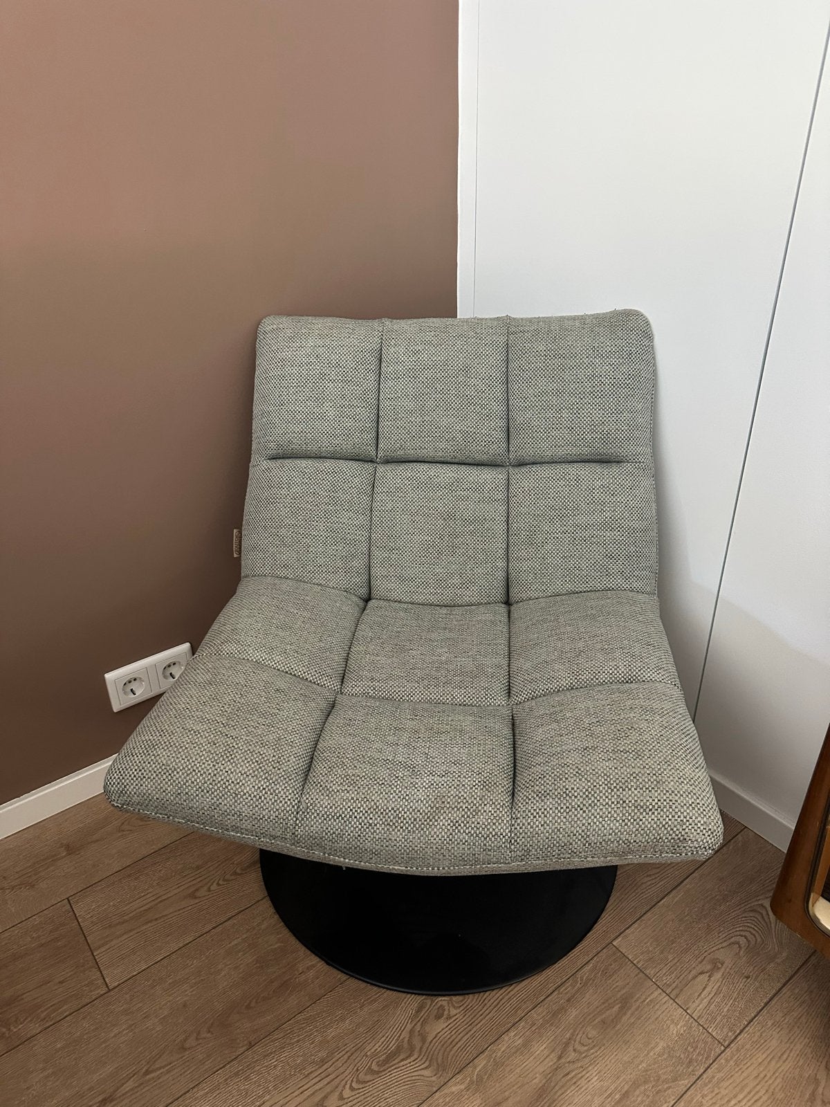 Dutchbone Bar fauteuil - Comfortabele draaifauteuil, Ophalen, Gebruikt, 75 tot 100 cm, Stof