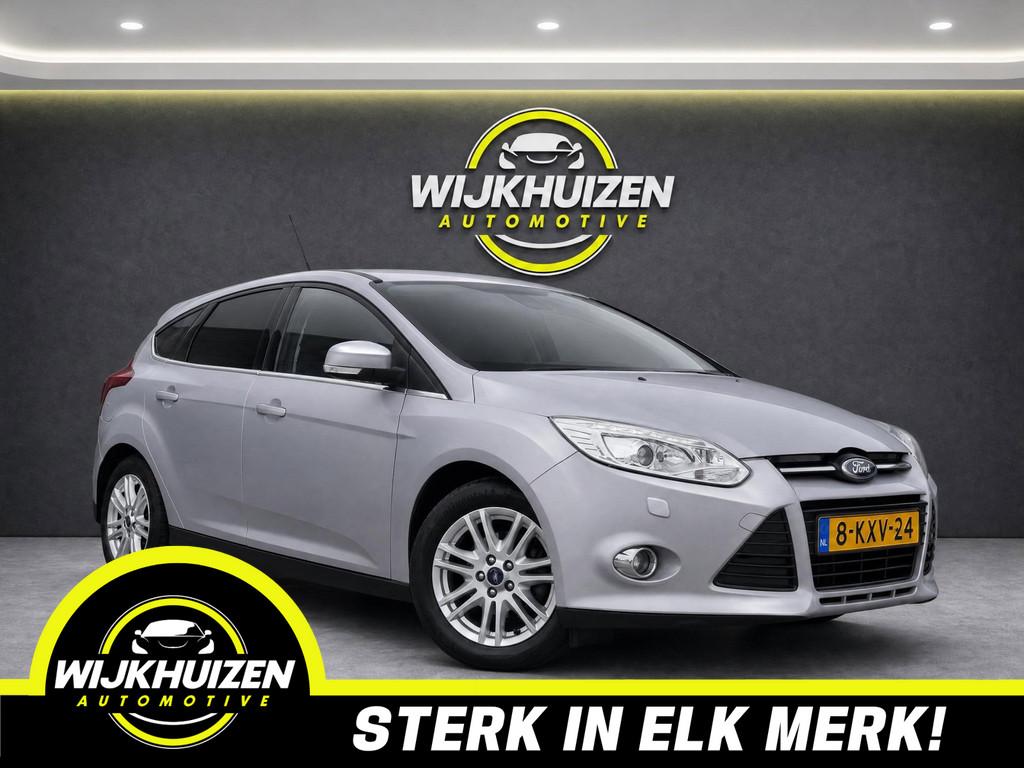 Ford Focus Wagon 1.6 TI-VCT Titanium Automaat met Climate !, Gebruikt, Zwart, 4 cilinders, Origineel Nederlands