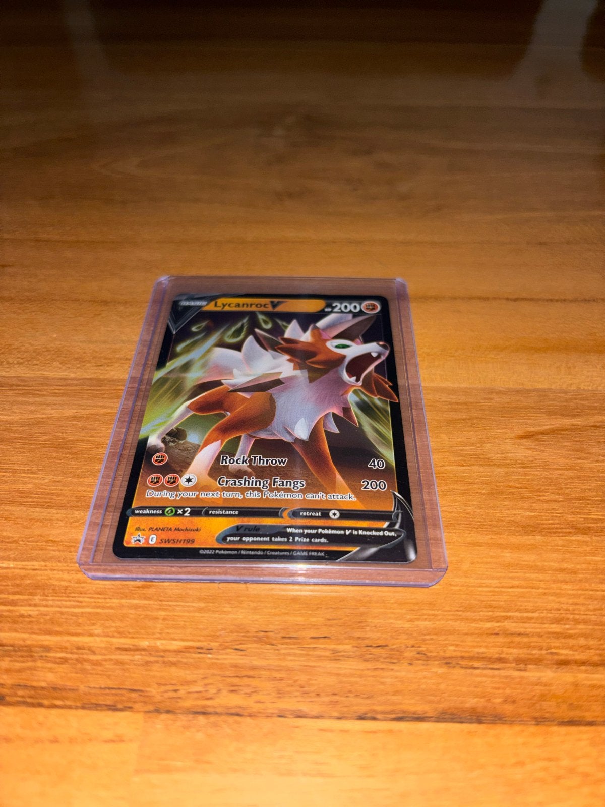 Lycanroc V Pokémon kaart - Zo goed als nieuw, Ophalen, Zo goed als nieuw, Losse kaart