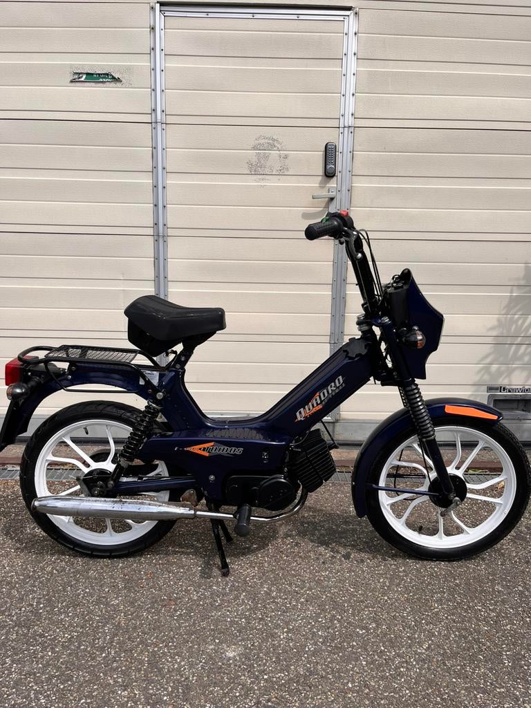 Tomos Quadro E-start 25km snorfiets 2005, Fietsen en Brommers, Gebruikt, 2 versnellingen, Quadro, Maximaal 25 km/u