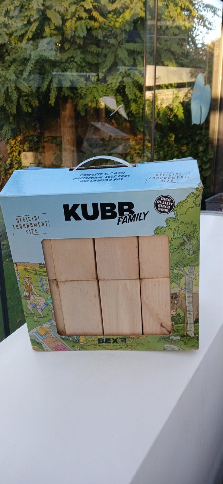 Kubb Family BEX - Zweeds familiespel - Buitenspel, Drie of vier spelers, Ophalen of Verzenden, Gebruikt, BEX