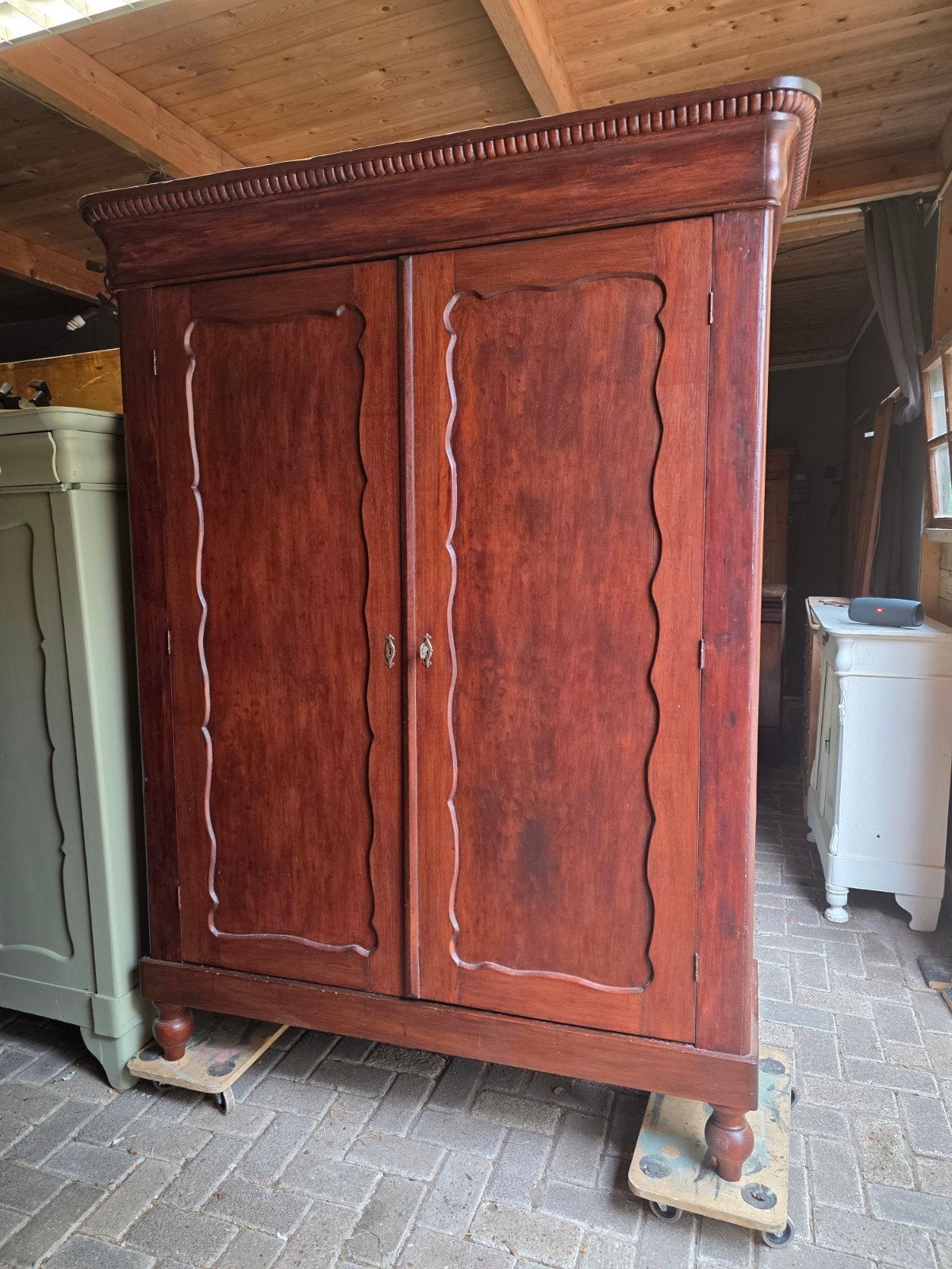 Grote biedermeier linnenkast kledingkast, Ophalen of Verzenden