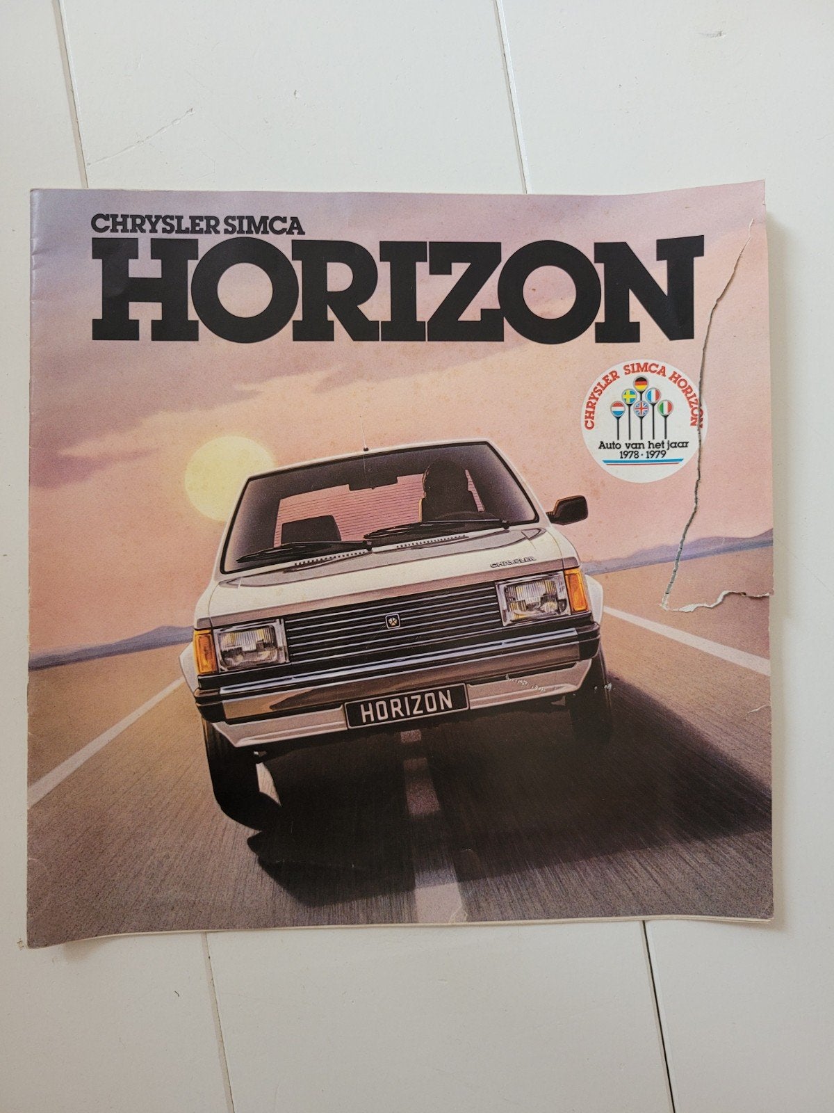 Chrysler Simca Horizon brochure Auto van het jaar 1978-1979, Ophalen of Verzenden, Gelezen, Overige merken, Chrysler Simca