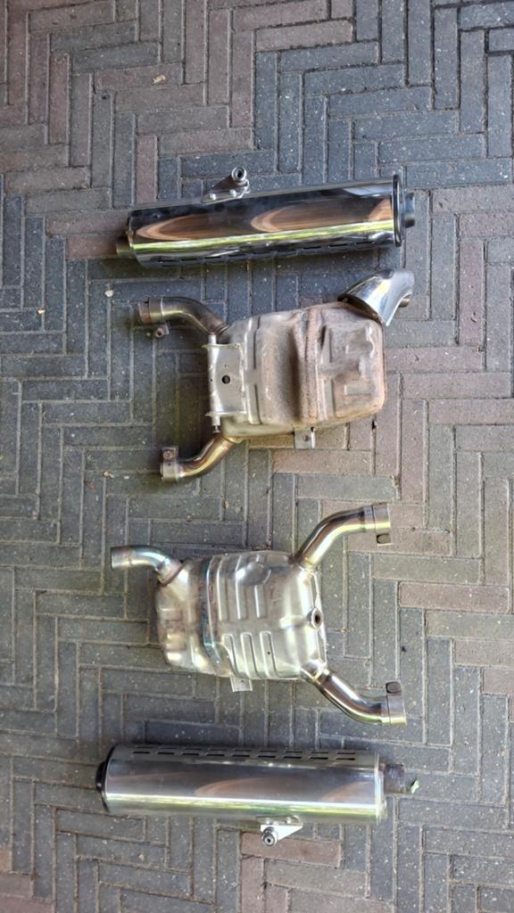 2x Uitlaat voor BMW R 1150 GS Adventure (2002 model), Ophalen of Verzenden, Gebruikt