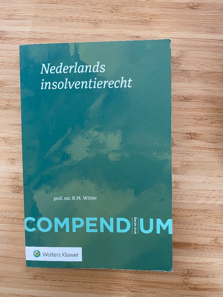Compendium van het Nederlands insolventierecht, Ophalen of Verzenden, Alpha, Nieuw, WO