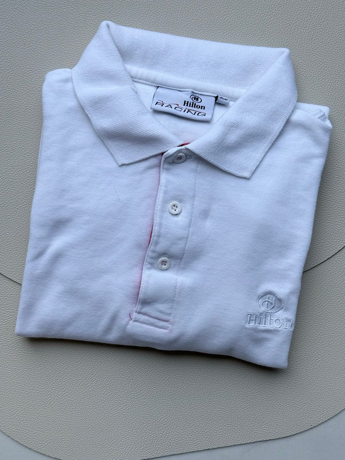 Hilton Racing Polo Shirt - Wit - Maat XL- F1 x vodafone, Ophalen of Verzenden, Zo goed als nieuw, Maat 56/58 (XL), Wit