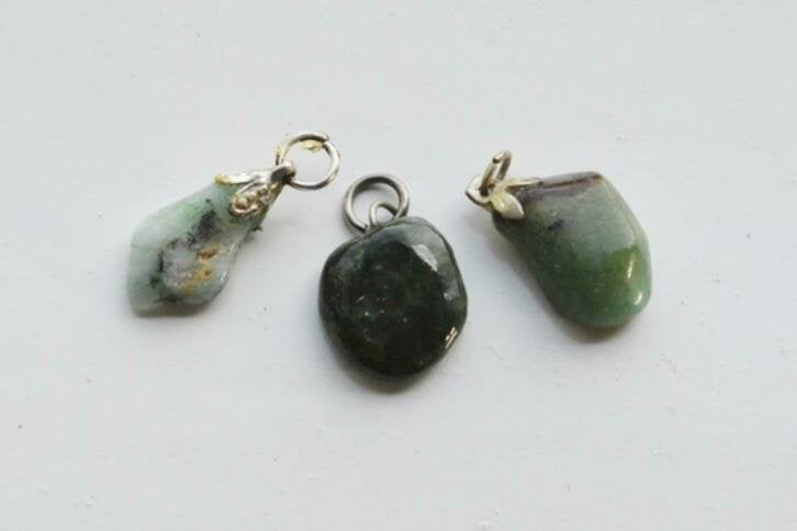 Chrysopraas hangers (029), Ophalen of Verzenden, Mineraal