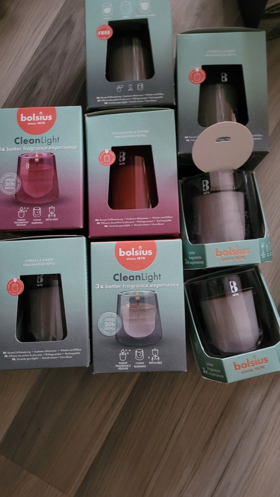 Bolsius CleanLight Navullingen en houders, Ophalen of Verzenden, Nieuw, Overige materialen, Kaars