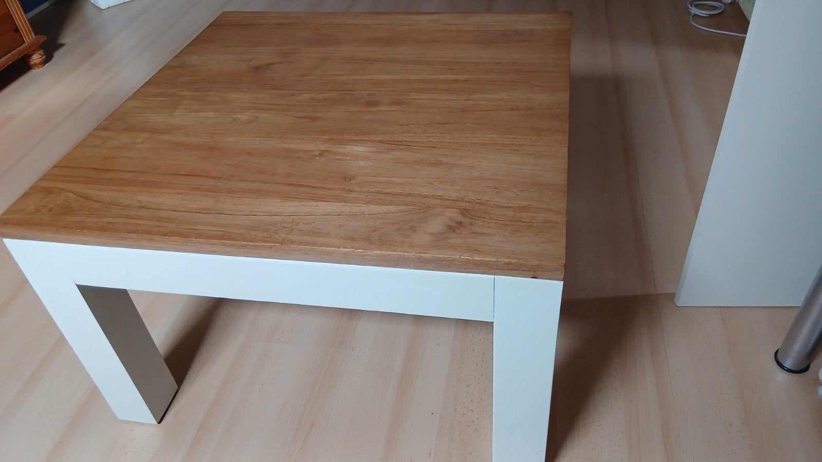 salontafel teakhout 75 x 75, Ophalen, 50 tot 100 cm, 50 tot 100 cm, 5 – 50