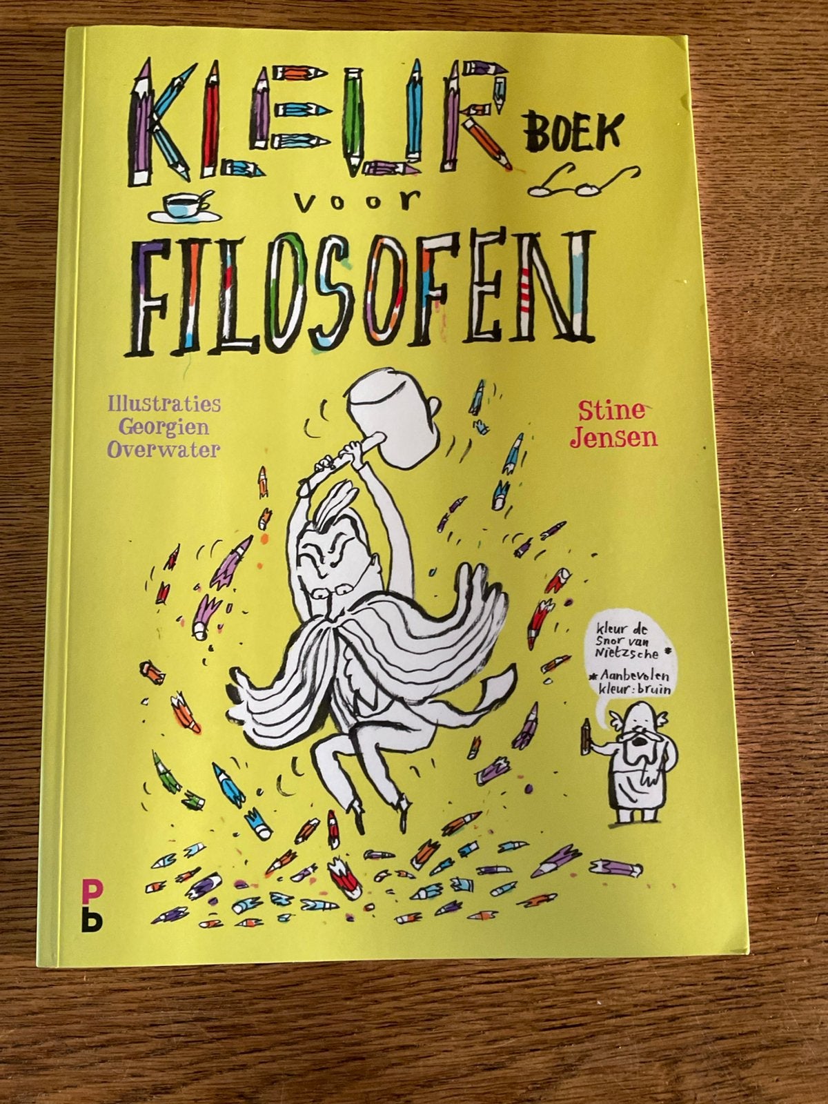 Stine Jensen - Kleurboek voor filosofen, Boeken, Zo goed als nieuw, Tekenen en Schilderen, Stine Jensen, Ophalen of Verzenden