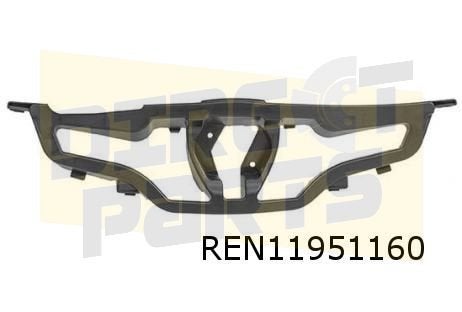 Renault Clio IV (1/13-9/16) grillesteun (achter grille) Orig