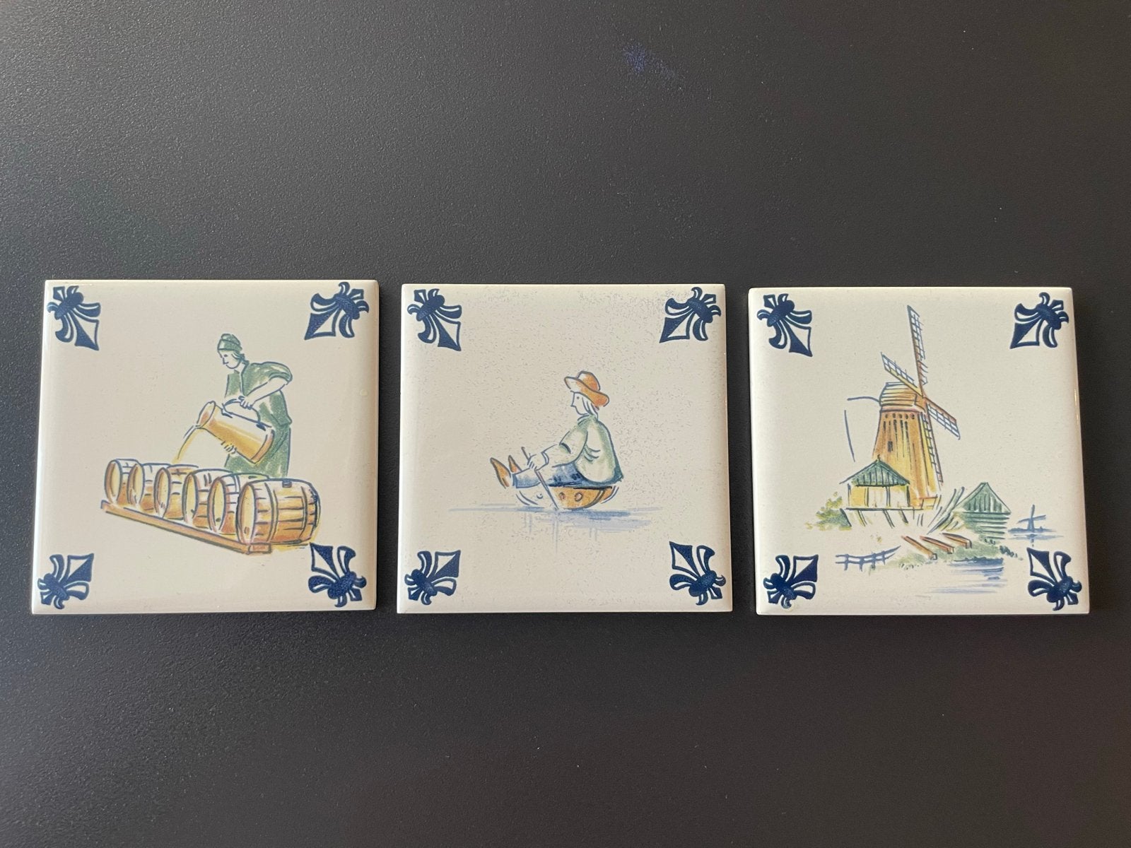3 KLM Business Class onderzetters, 7,5 x 7,5 cm, Ophalen of Verzenden, Gebruikt