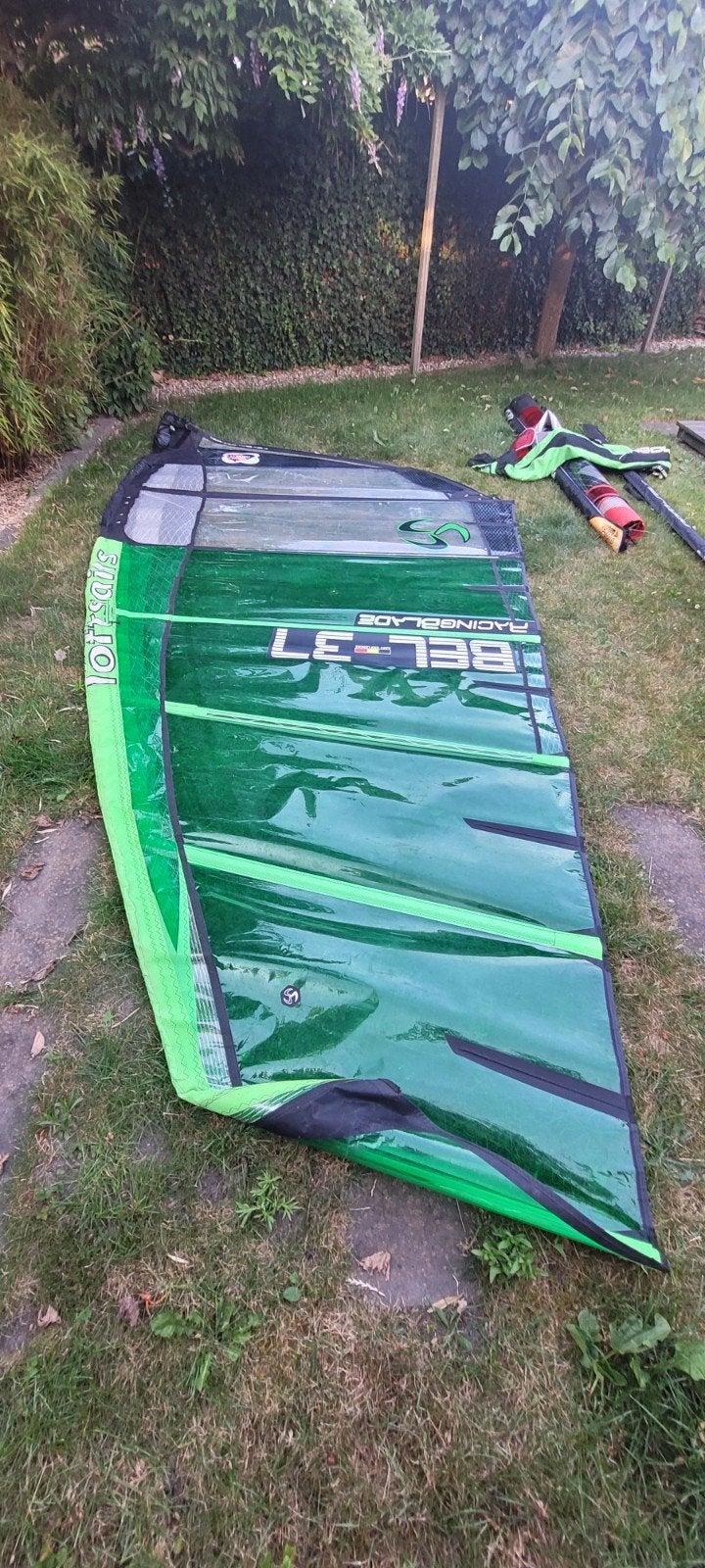 Loftsails Racingblade 8.4 2021 + Loftsails TE 490 Mast (set), Ophalen, Met draagtas, Gebruikt, 8 m² of meer