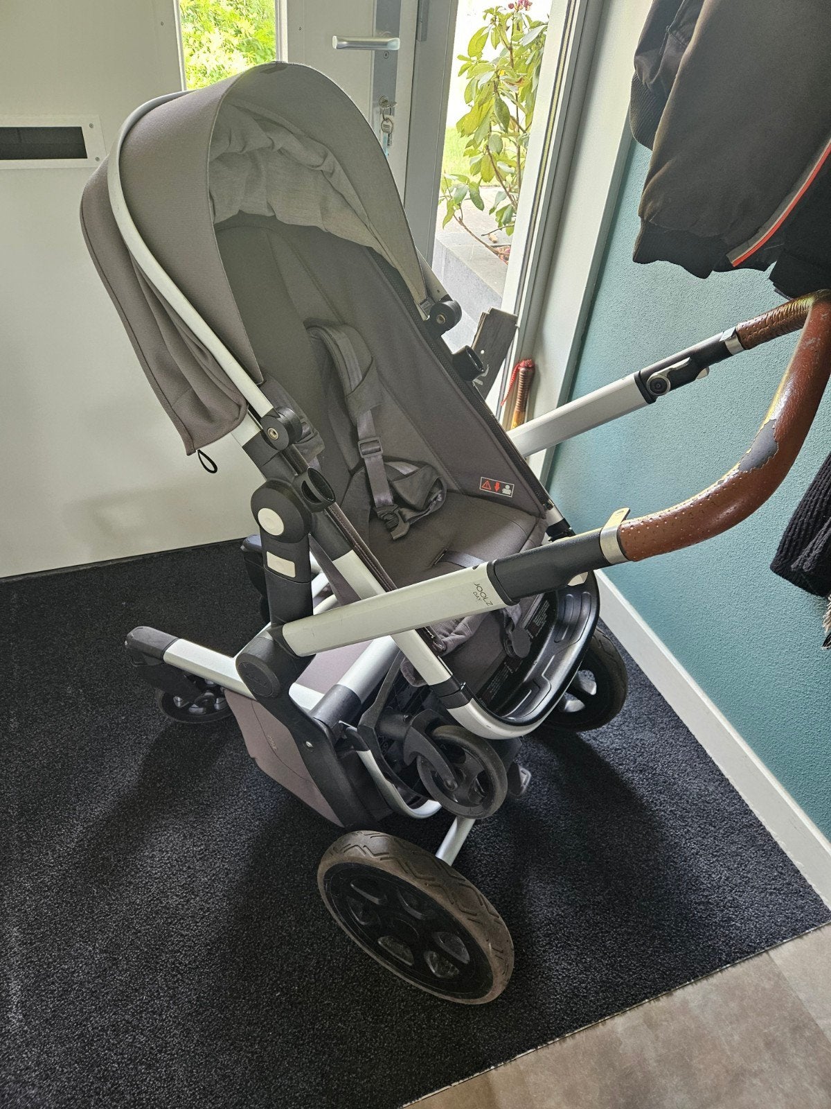 Joolz Kinderwagen Grijs met Peuterzitting en Babybak, Gebruikt, Combiwagen, Met reiswieg, Ophalen