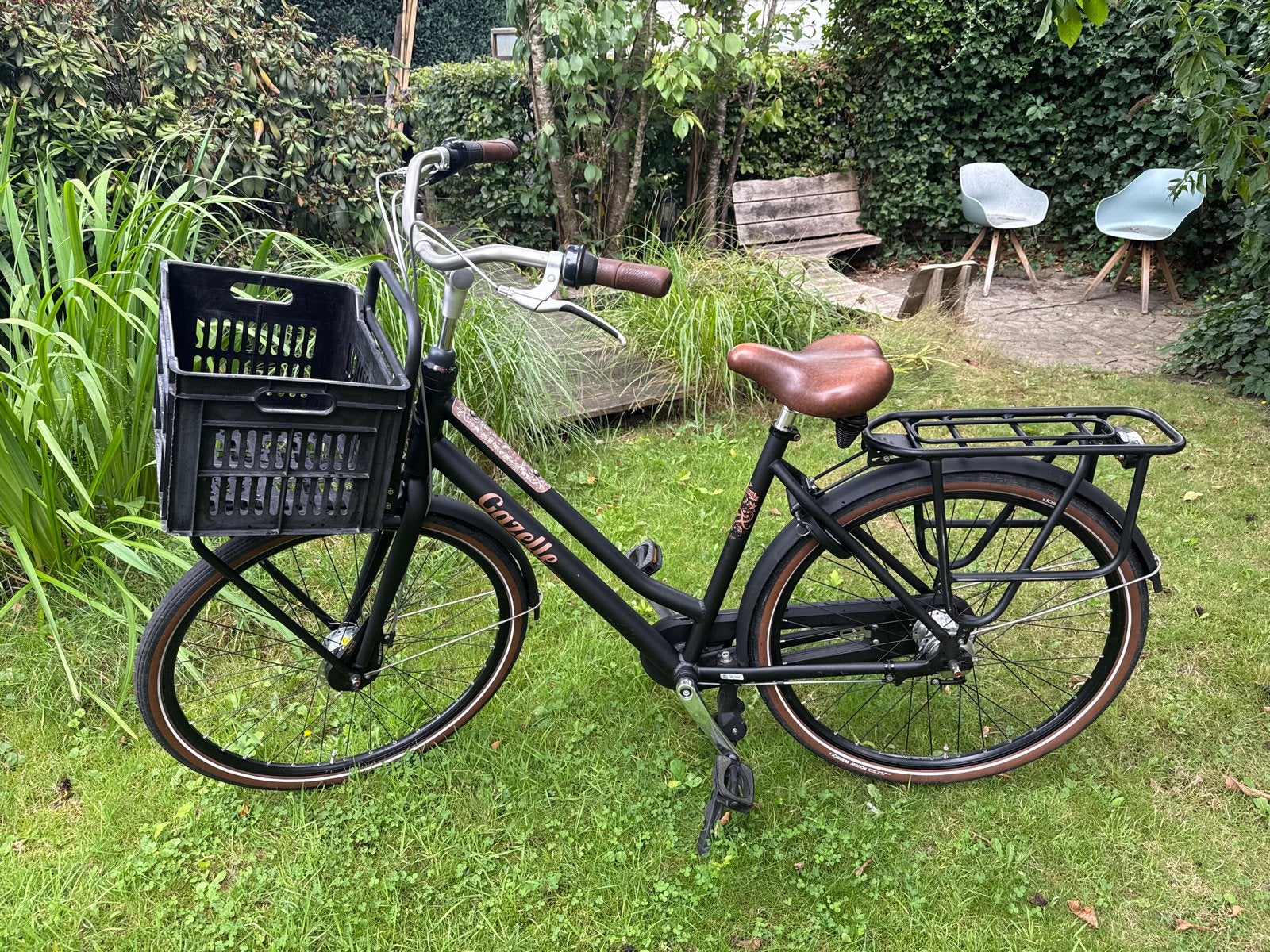 Damesfiets Gazelle Miss Grace 54cm mat zwart, Ophalen, 53 tot 56 cm, Versnellingen, Zo goed als nieuw