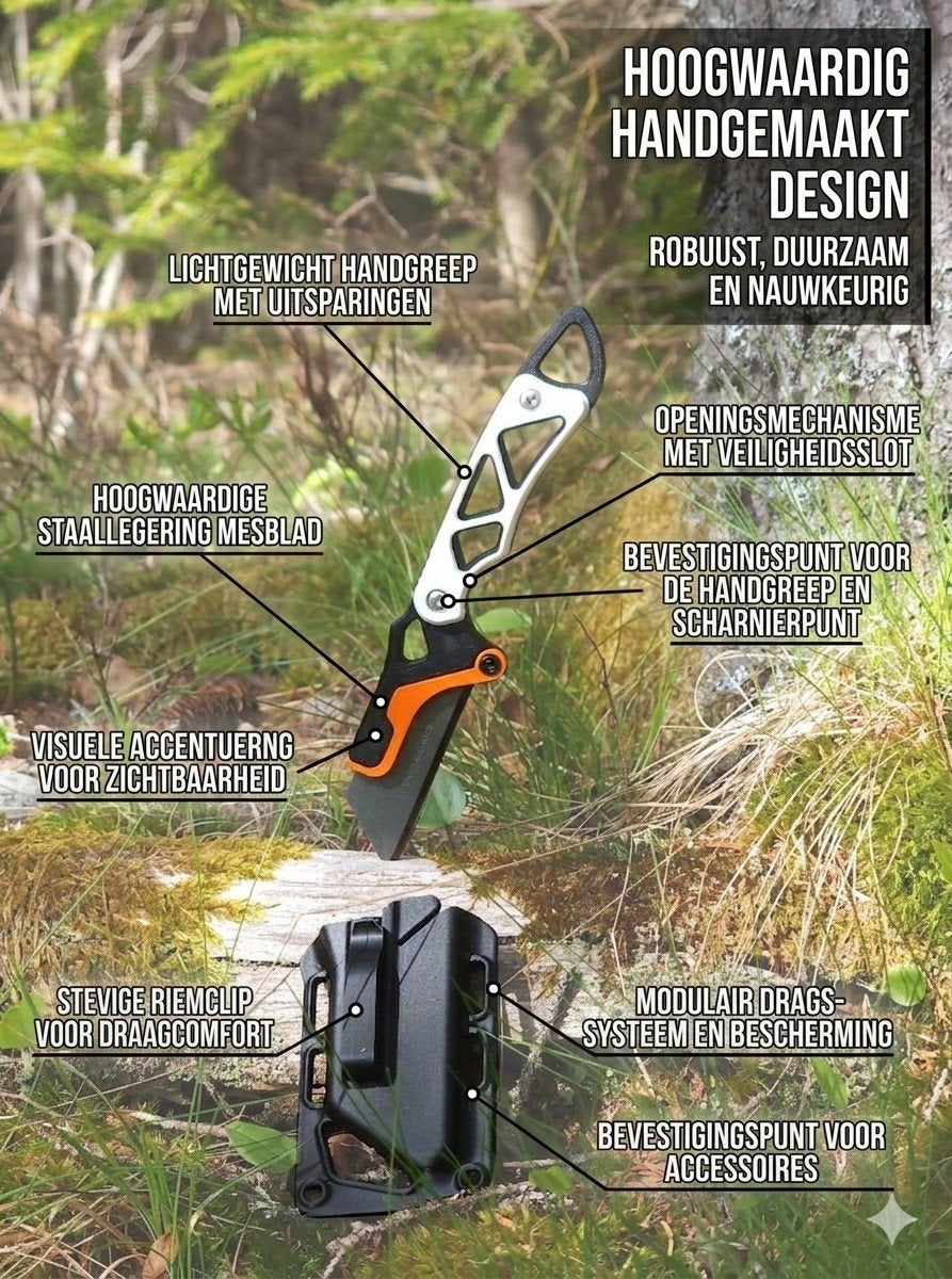 Hoogwaardig mes met Riemclip, Ophalen of Verzenden, Nieuw