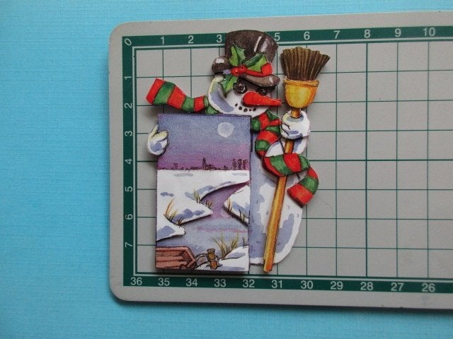 k707 KERST / sneeuwpop / bezem, Ophalen of Verzenden, Nieuw, Kerst, Overige typen